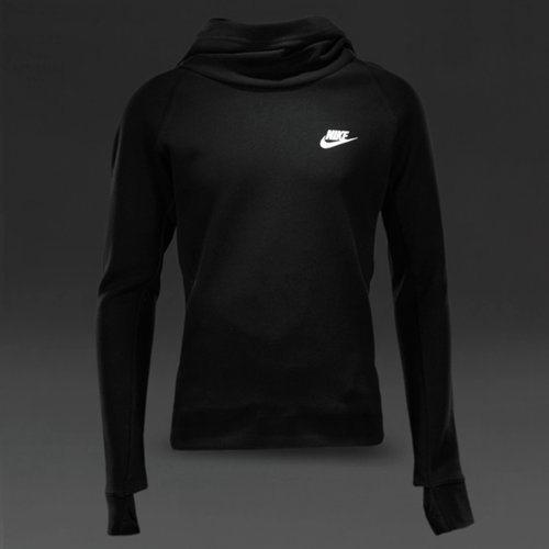 Nike Sportswear Tech Fleece Hoodie Black / White for Girls